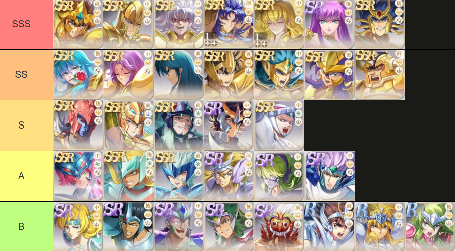 Saint Seiya EX (SEA) มือใหม่ Tier List ตัวละครน่าปั้น เริ่มต้นตัวไหนเก่งแบกทีมใช้ได้ยาวๆ
