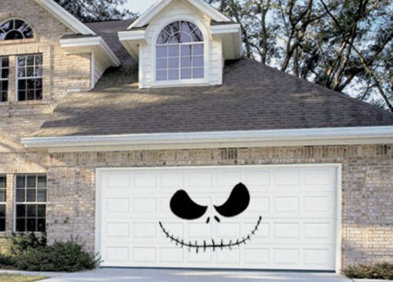 Skellington Halloween Garage Door Decoration