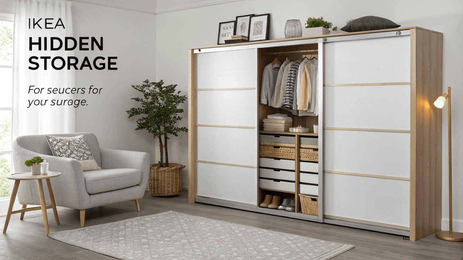 My favorite IKEA hack for hidden storage