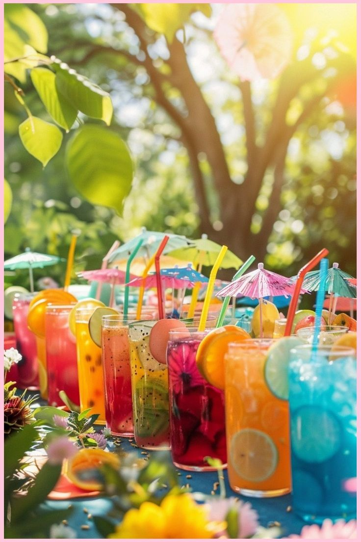 mocktail theme birthday party