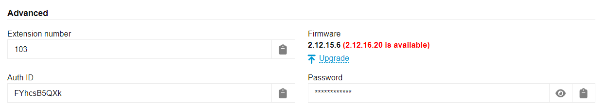 Firmware Update via Admin Console