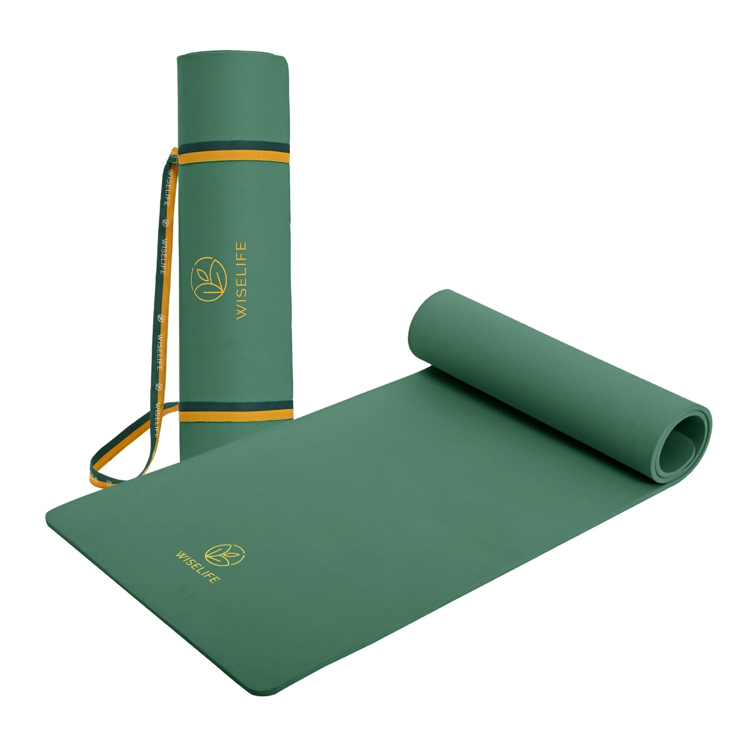 WiseLife Classic TPE 10 MM Yoga Mat with Yoga Strap