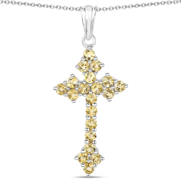 10 New Celebrity-Inspired Cross Pendant Gemstone Necklaces You’ll Love - Fine Color Jewels