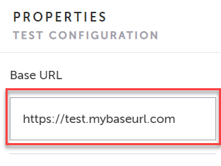 New Base URL for the test in testim.io