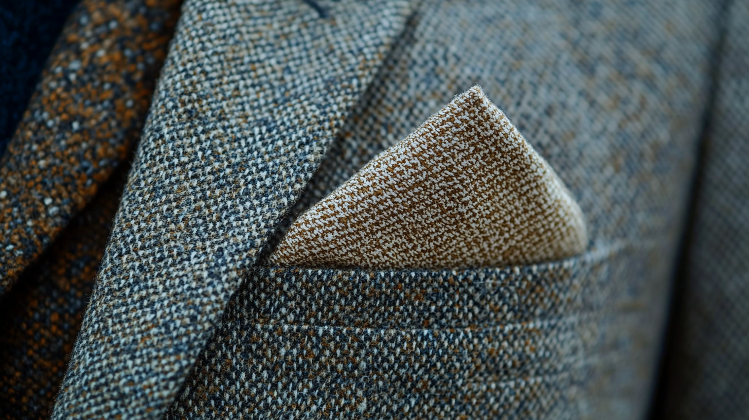 A close-up of a pocket square in a relaxed fold, such as the puff or a simple square fold, placed in the pocket of a suit without a tie. The look is casual yet refined, perfect for smart-casual gatherings or summer parties. The suit is light and tailored, with soft lighting highlighting the simplicity and elegance of the pocket square, adding a touch of sophistication without the need for a tie.