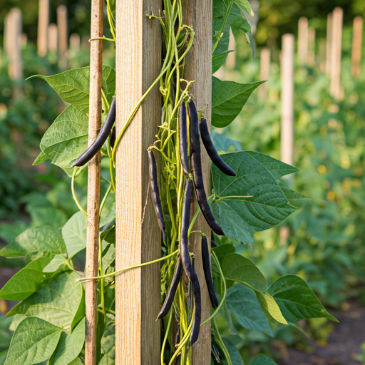 Providing Support for Growing Black Beans