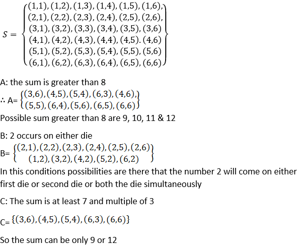 NCERT Soluitons for Class 11 Maths Chapter 16 Probability Image 1