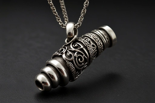 Sterling Silver Ram's Horn Whistle Pendant Meaning