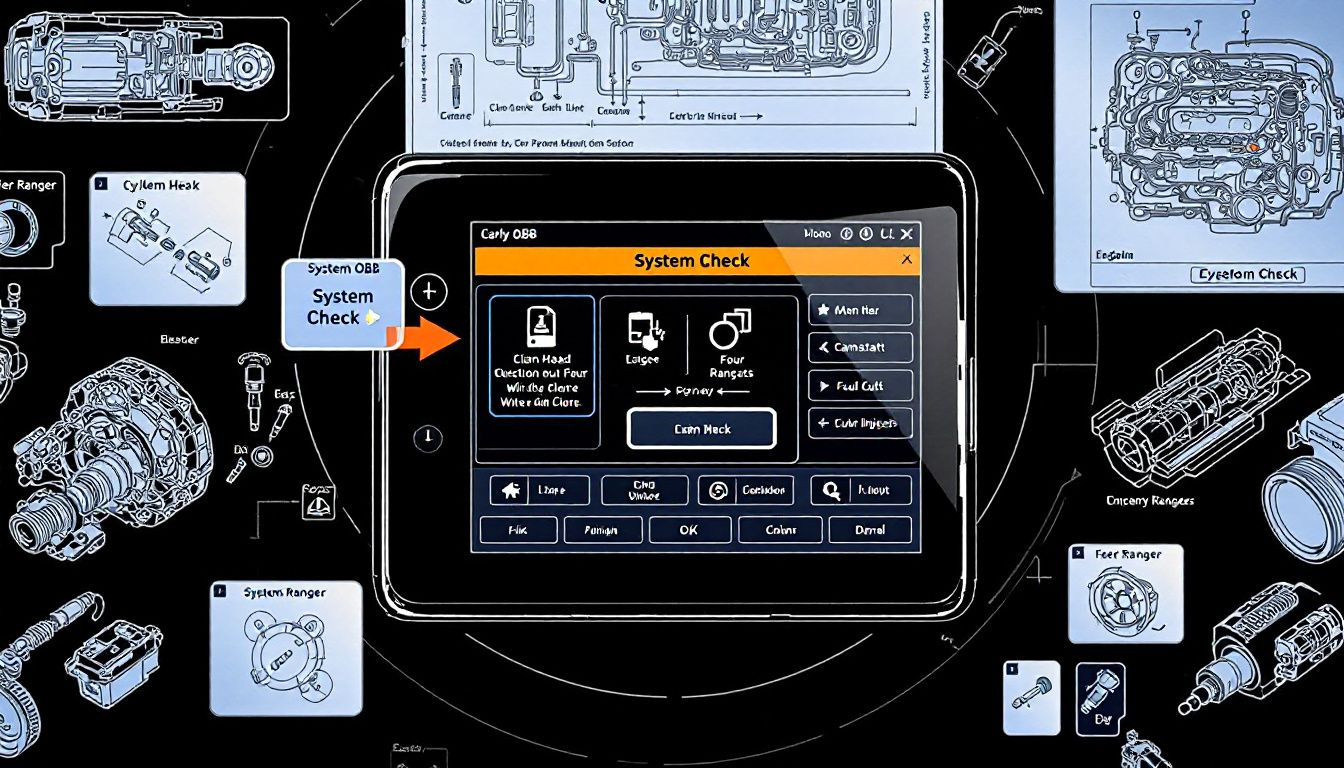 Carly OBD interface displaying essential functions for Ford Ranger.