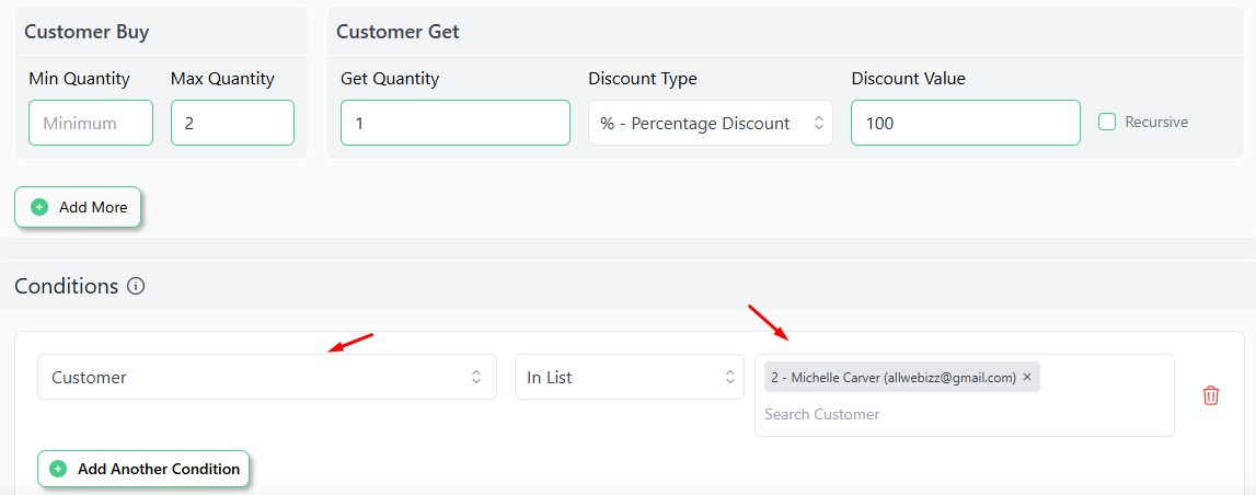 customer specific discounts WooCommerce