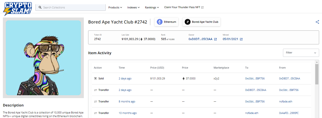 CRYPTONEWSBYTES.COM AD_4nXe6uY51f8rSHT3kx4taH1SqxS_WiOErEov719U_eYqOPTmeEM7xxhLZdn9CEv5WKda-ggZYf1vsEzn6lTSI0narCag-8N9kRA9eERaX71leUM9aQjzsqxHbiVP7wGDFyW2AGgD7fuyc6ppy8v8zgweEs3-uuNPBBGHiT5lB?key=wDFKKBzSTe1z1PO74bcQyQ Ranking the Top 5 Largest NFT Sales in the Past Week  