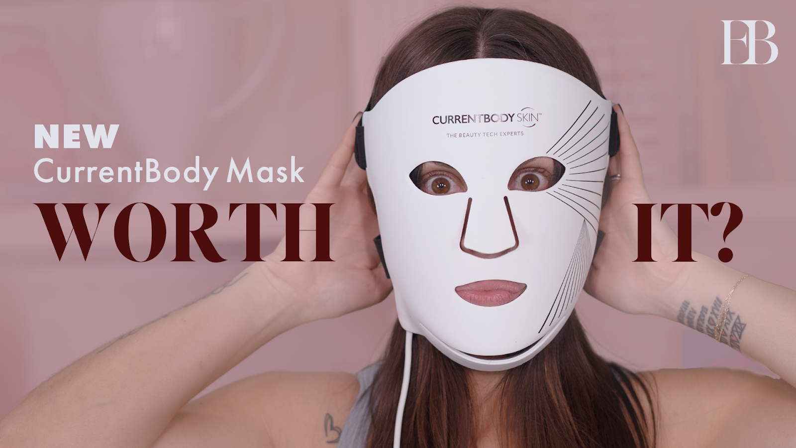 CurrentBody Series 2 LED Mask—designed with advanced LED wavelengths to rejuvenate skin, reduce fine lines, and boost collagen production.