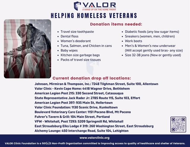 A poster for a veterans donation

AI-generated content may be incorrect.
