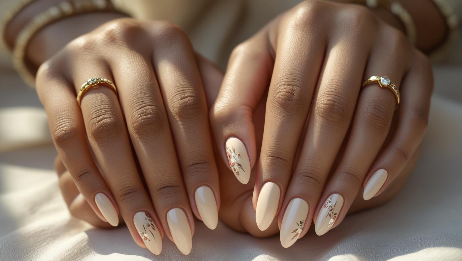 Sanfte Nude-Nagelfarbe