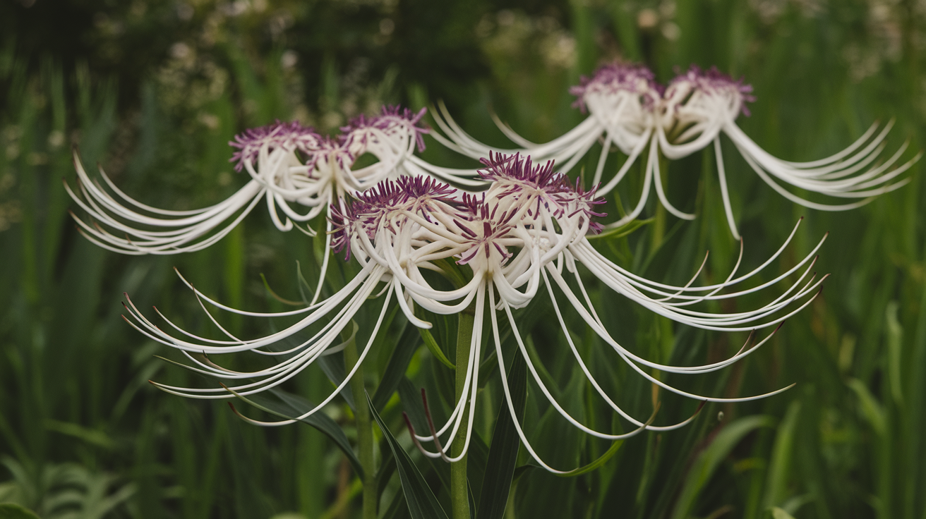 how does the white spider lily help the ag perdue