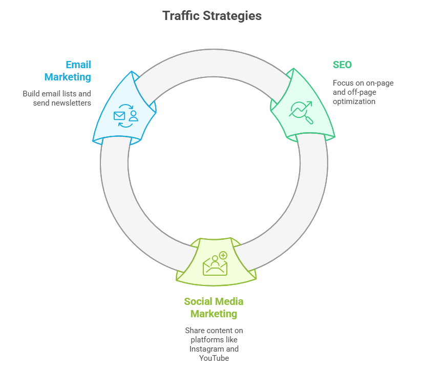 Traffic strategies for affiliate marketing