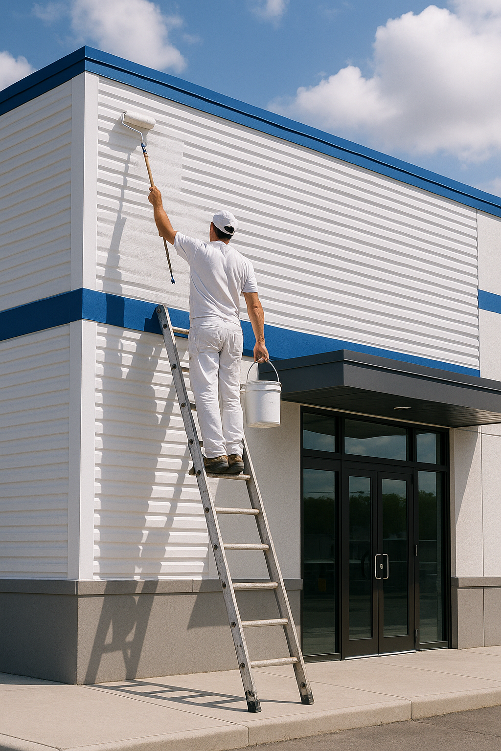 Commercial building painting