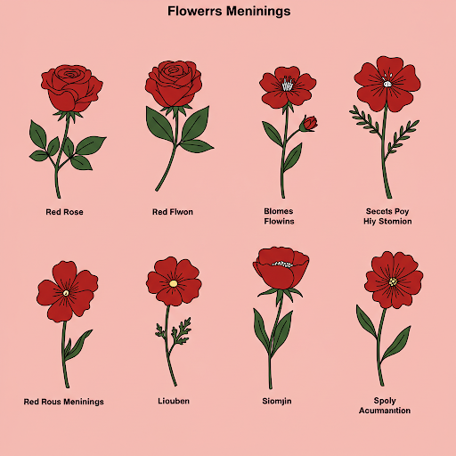 Red Flower Symbolism for Valentine's Day