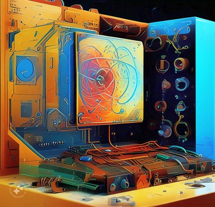 A computer with a colorful design<br />
<br />
Description automatically generated with medium confidence