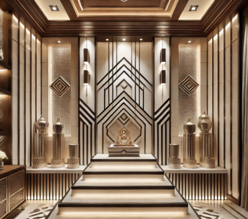 Simple yet divine puja room design for home to enhance your spiritual practice.