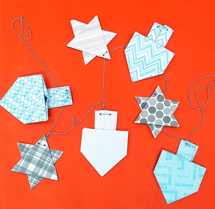 printable hanukkah garland pieces