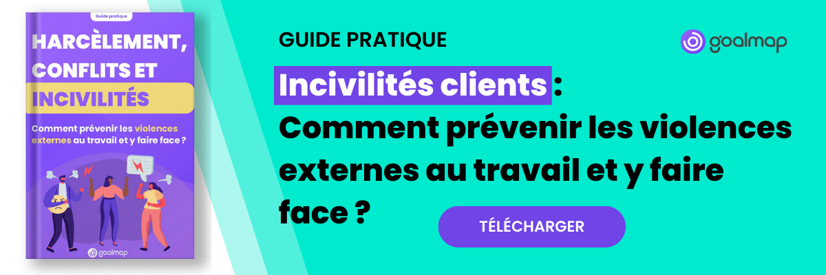 bannière livre blanc goalmap sur la gestion des incivilités clients et des violences externes pour réduire le stress en entreprise