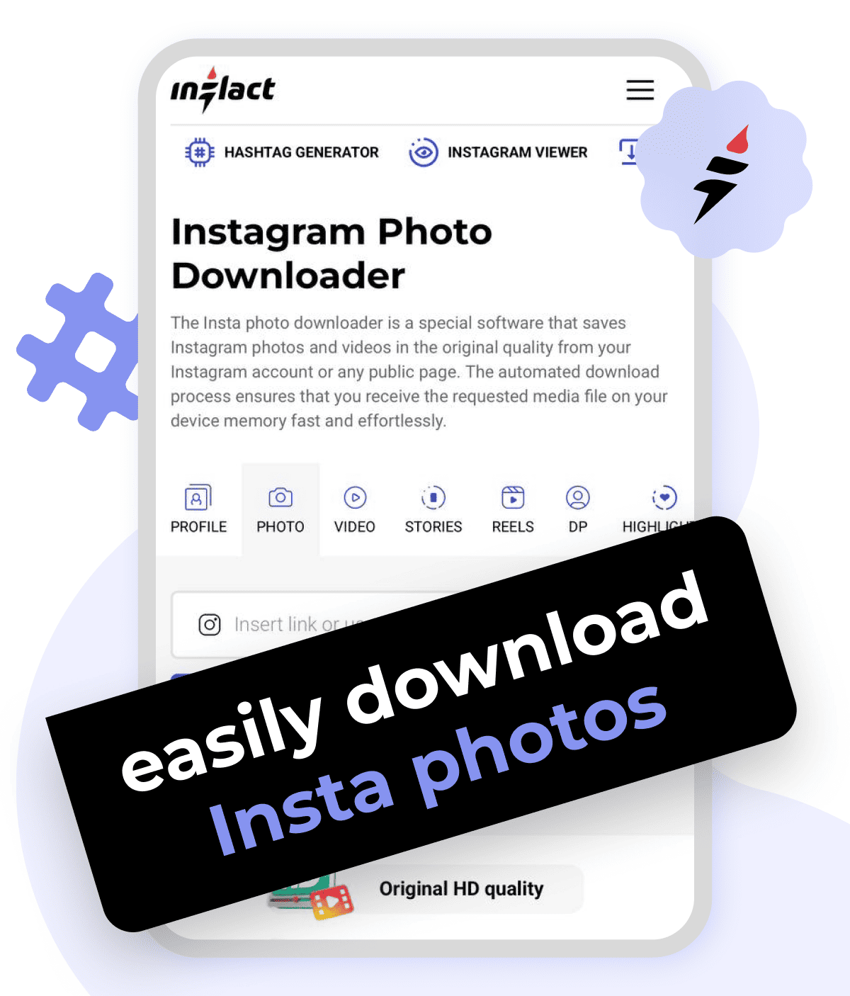 Insta photo downloader by Inflact