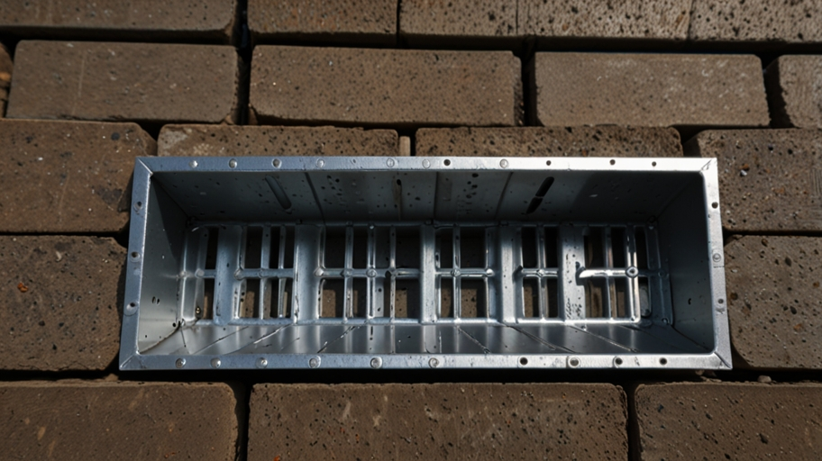 Channel Drain x 1m Galvanised Grid CLKS425/96