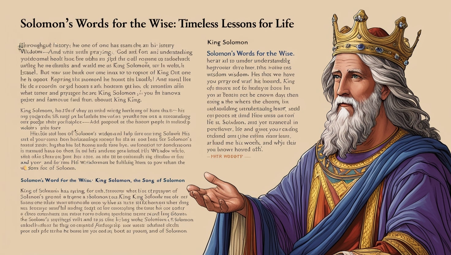 Solomon's Words for the Wise