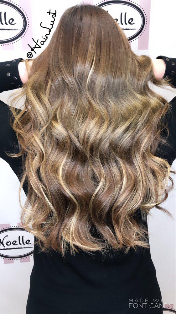 Hair highlighting and balayage at Noelle Salon