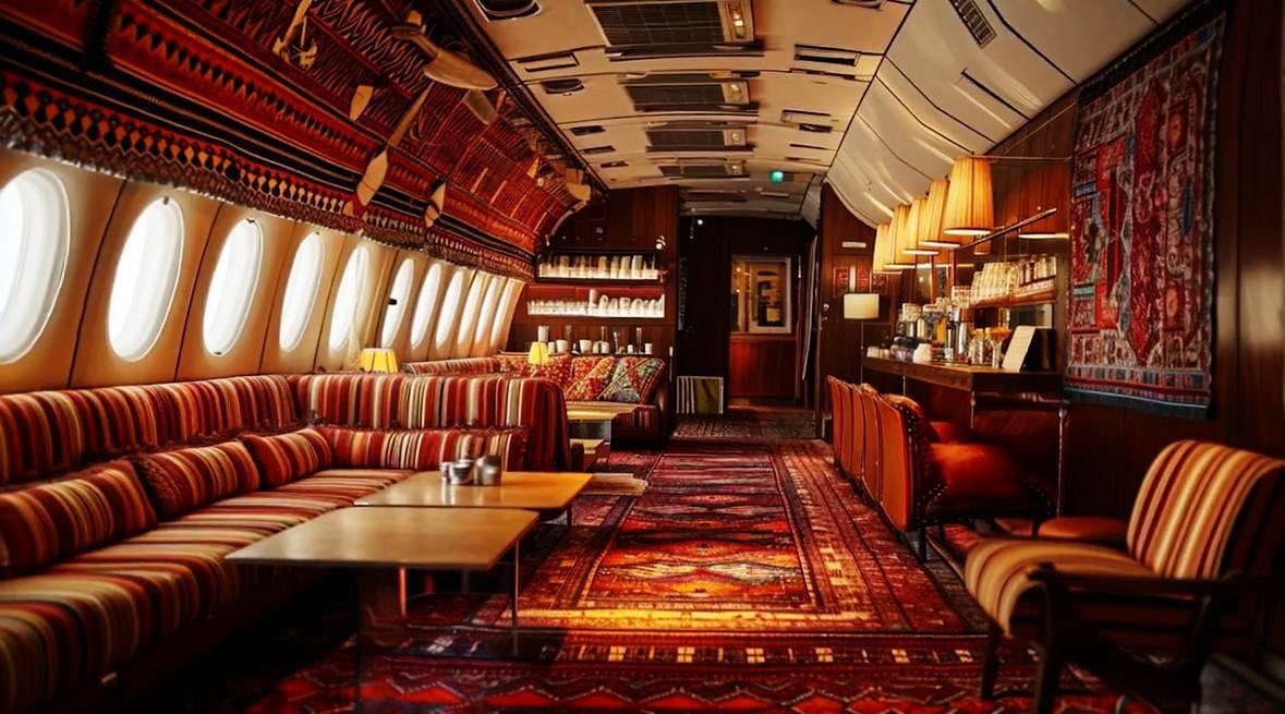 Inside an aircraft at the Boulevard Runway in Riyadh - (Credits Facts Magazine)