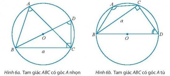 BÀI 2. ĐỊNH LÝ COSIN VÀ ĐỊNH LÝ SINKHỞI ĐỘNG Làm thế nào để tính độ dài cạnh chưa biết của hai tam giác dưới đây?Đáp án chuẩn:1. ĐỊNH LÍ CÔSIN TRONG TAM GIÁCBài 1: a. Cho tam giác ABC không phải là tam giác vuông với góc A  nhọn và CB . Vẽ đường cao CD và đặt tên các độ dài như trong Hình 1.Đáp án chuẩn:Bài 2: Tính các cạnh và các góc chưa biết của tam giác ABC trong Hình 4. Đáp án chuẩn:BC  16,834; B  70°45’; C  47°15’Bài 3: Tính khoảng cách giữa hai điểm ở hai đầu của một hồ nước. Biết từ một điểm cách hai đầu hồ lần lượt là 800 m và 900 m người quan sát nhìn hai điểm này dưới một góc 70° (Hình 5).Đáp án chuẩn:978,5147m.2. ĐỊNH LÍ SIN TRONG TAM GIÁCBài 1: Đáp án chuẩn:a.b) Bài 2: Tính các cạnh và các góc chưa biết của tam giác MNP trong Hình 8.Đáp án chuẩn:P = 34°; MN = NP = 22; MP  ≈ 36,5Bài 3: Trong một khu bảo tồn, người ta xây dựng một tháp canh và hai bồn chứa nước A, B để phòng hỏa hoạn. Từ tháp canh, người ta phát hiện đám cháy và số liệu đưa về như hình 9. Nên dẫn nước từ bồn chứa A hay B để dập tắt đám cháy nhanh hơn?Đáp án chuẩn:Nên dẫn nước từ bồn chứa A 3. CÁC CÔNG THỨC TÍNH DIỆN TÍCH TAM GIÁCBài 1: Cho tam giác như Hình 10.a. Viết công thức tính diện tích S của tam giác ABC theo a và hab. Tính ha theo b và sinC.Đáp án chuẩn:Bài 2: Cho tam giác ABC có BC = a, AC = b, AB = c và (1; r) là đường tròn nội tiếp tam giác (Hình 11).Đáp án chuẩn:Bài 3: Tính diện tích tam giác ABC và bán kính đường tròn ngoại tiếp tam giác ABC trong các trường hợp sau:a. Các cạnh b = 14, c = 35 và A=60° b. Cách cạnh a = 4, b = 5, c = 3.Đáp án chuẩn:Bài 4: Tính diện tích một cánh buồm hình tam giác. Biết cánh buồm đó có chiều dài cạnh là 3,2m và hai góc kề cạnh đó có số đo là 48° và 105° (Hình 12)Đáp án chuẩn:S = 8,08 (m2)BÀI TẬP CUỐI SGK