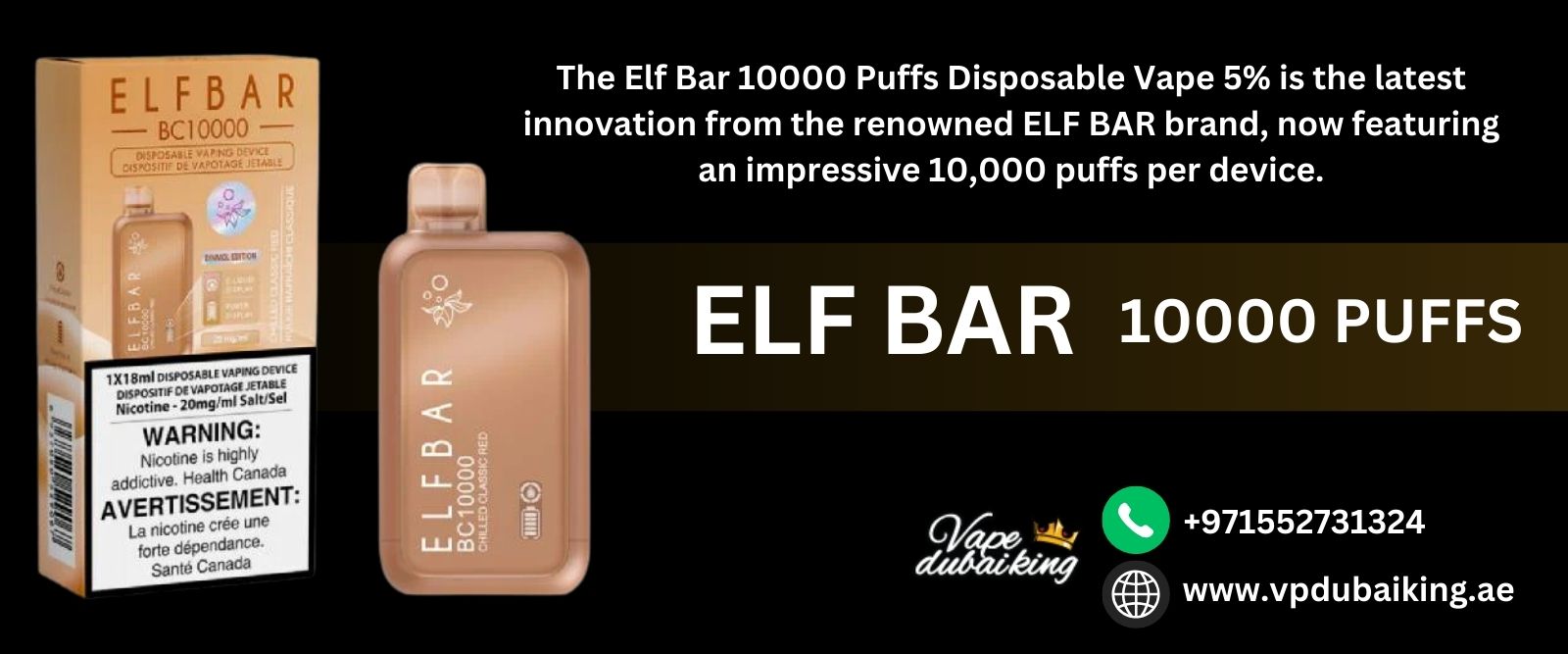 ELF BAR 10000 PUFFS DISPOSABLE VAPE