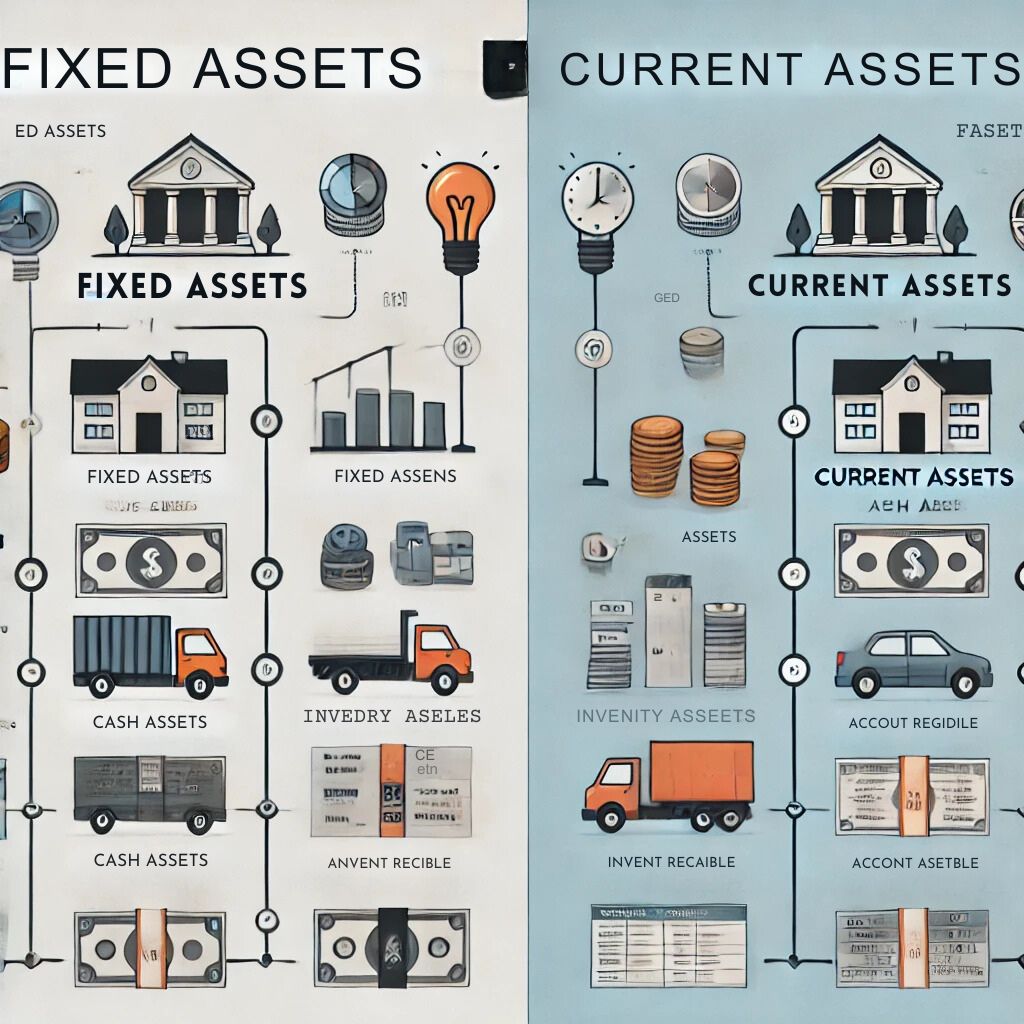 fixed assets vs current assets