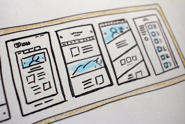 website wireframe