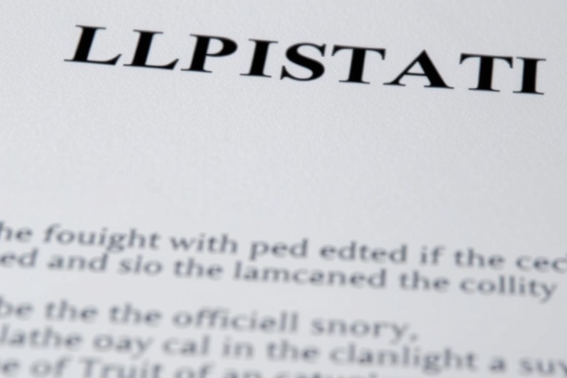 Legal document with copyright symbol