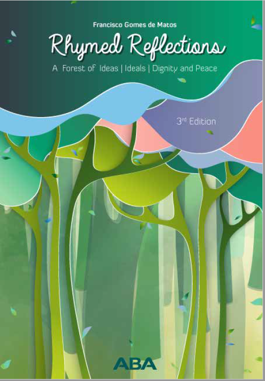 A book cover with treesDescription automatically generated