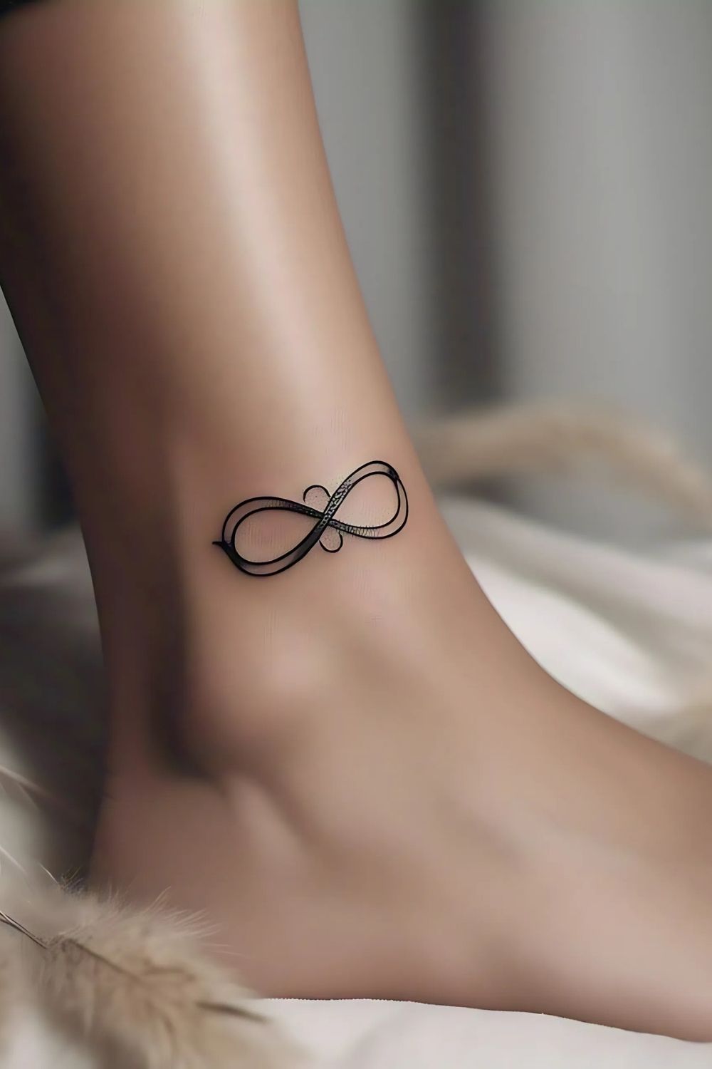 Infinity Symbol Ankle Tattoo