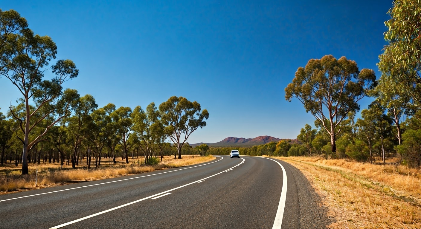 Road trip through the Australian outback