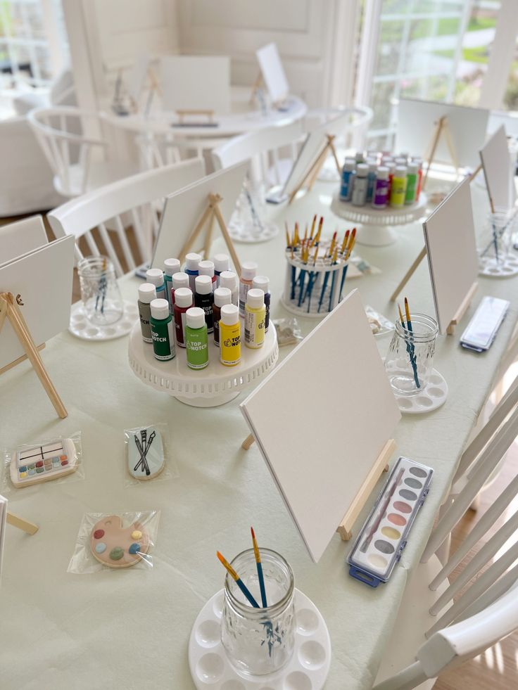 arty and diy craft high school graduation party idea