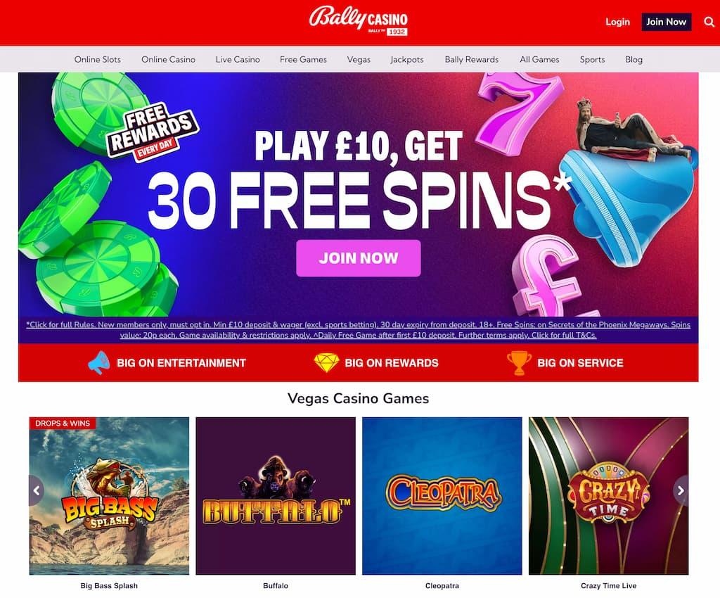 Bally Casino review - Jackpotjoy sister sites