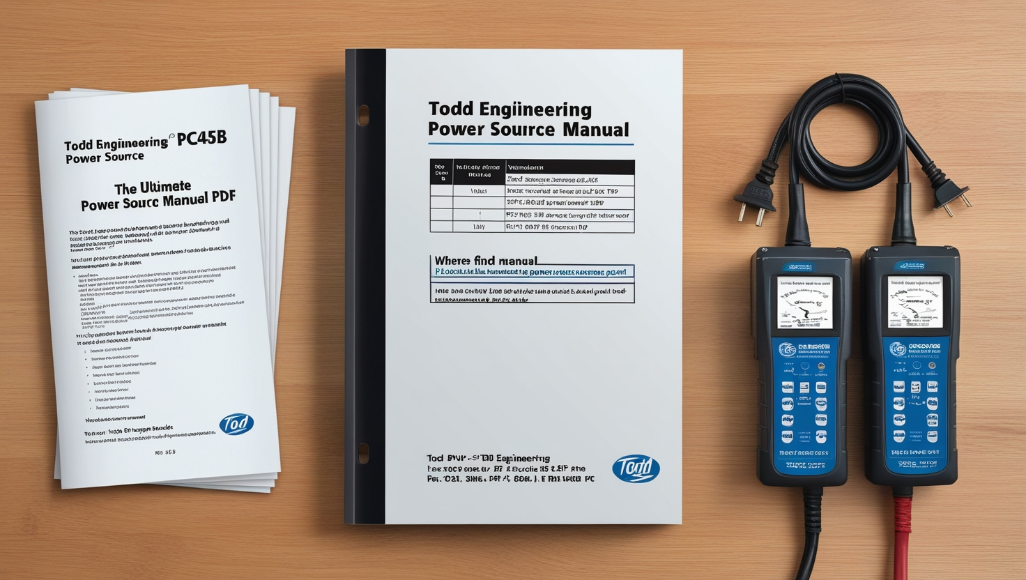 Todd Engineering PC45B Power Source Manual PDF