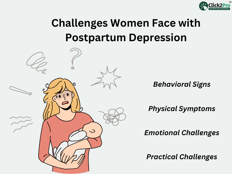 Challenges Women Face with Postpartum Depression: Emotional, Behavioral, Physical, and Practical Issues