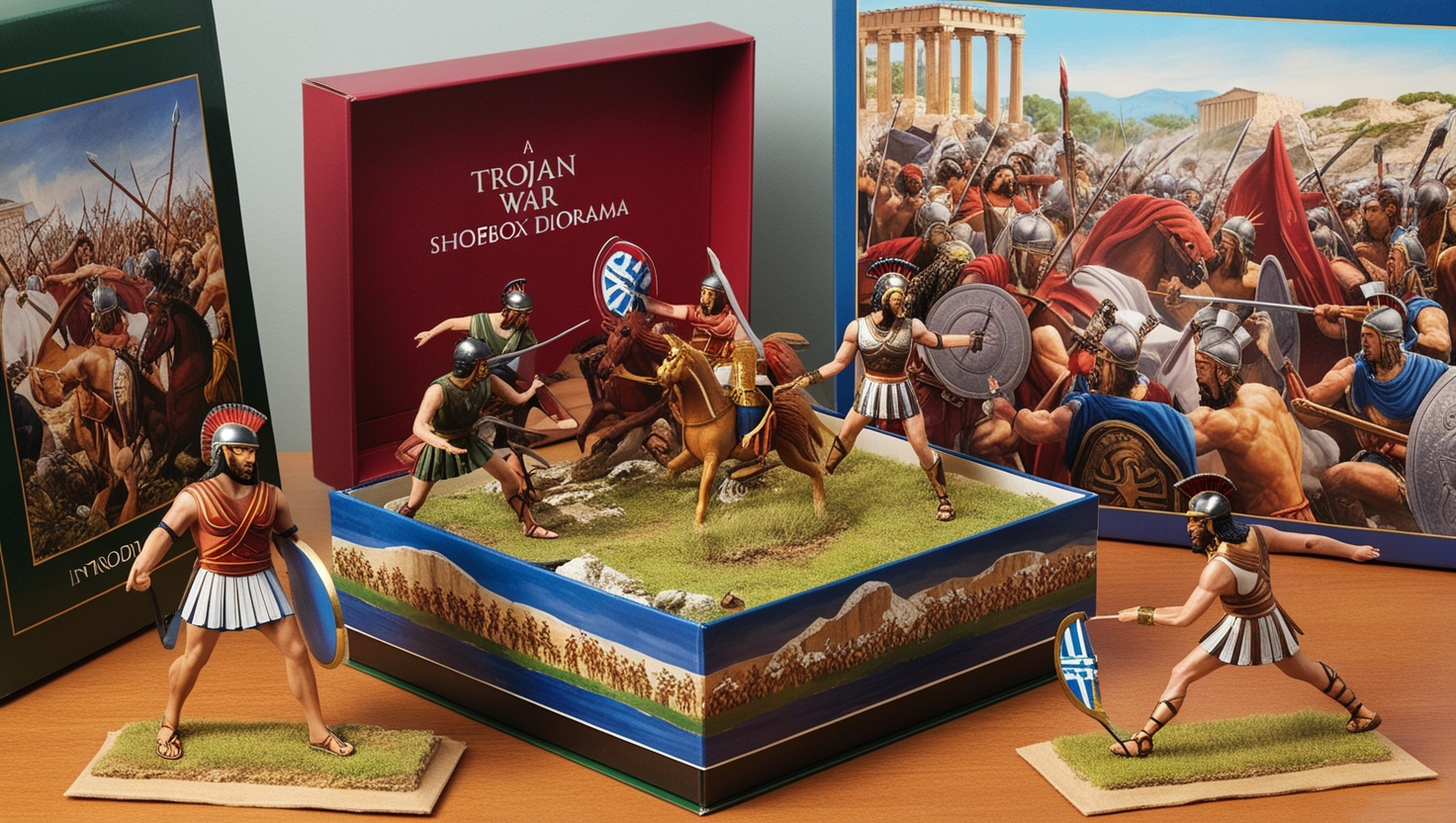 Trojan War Shoebox Diorama