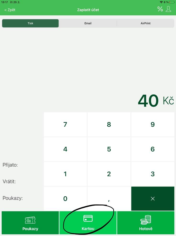 propojení SumUP a EcoPOS