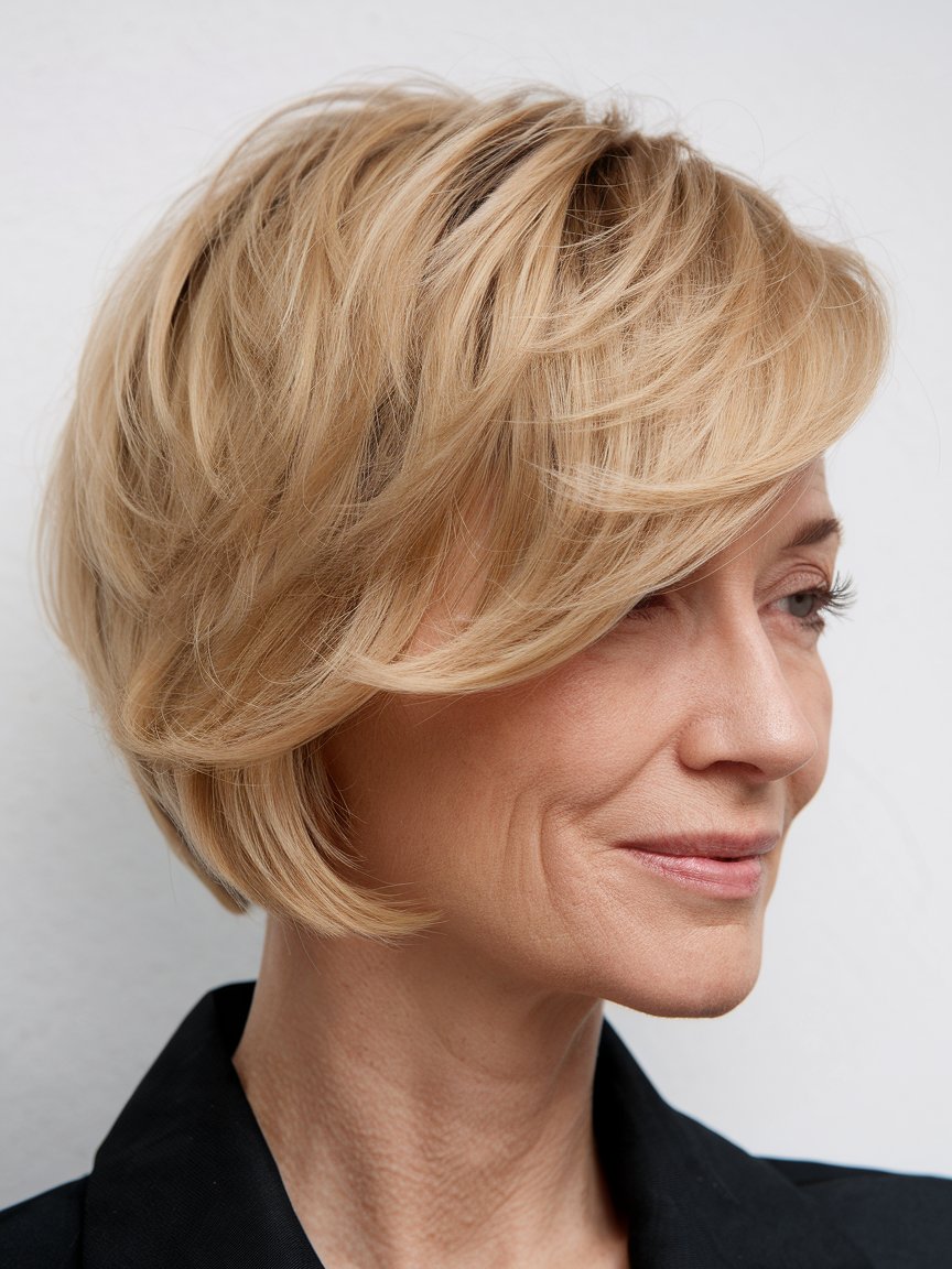 9. Short Blonde Crop for Fine Hair