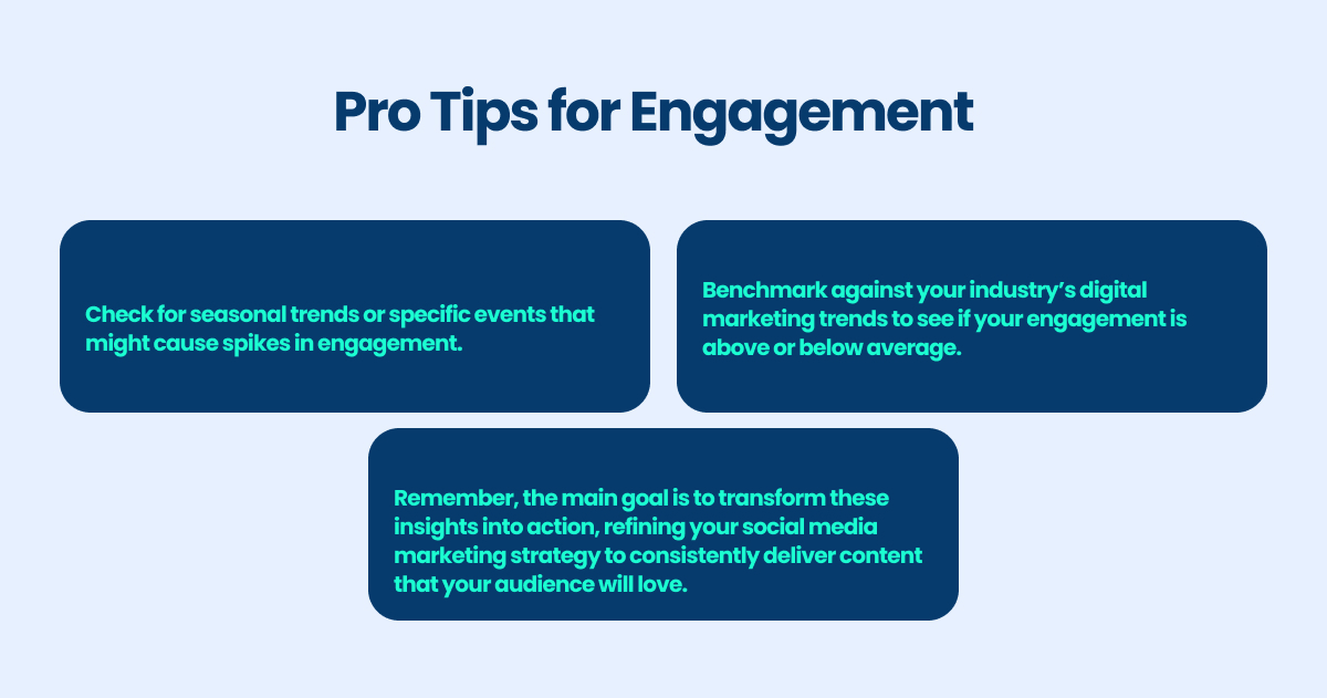 pro tips for engagement