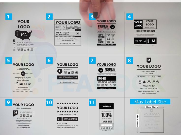 transparent labels