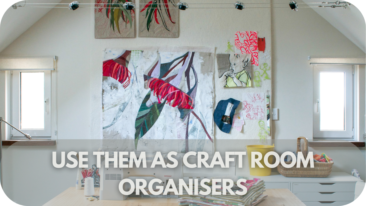 Use Them as Craft Room Organisers