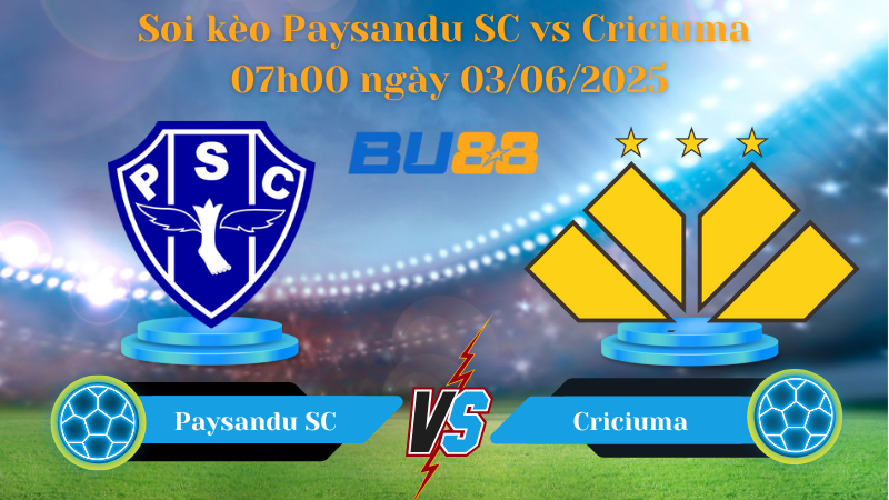 Soi kèo Paysandu SC vs Criciuma 07h00 ngày 03/06/2025